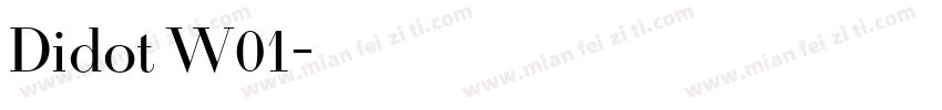Didot W01字体转换